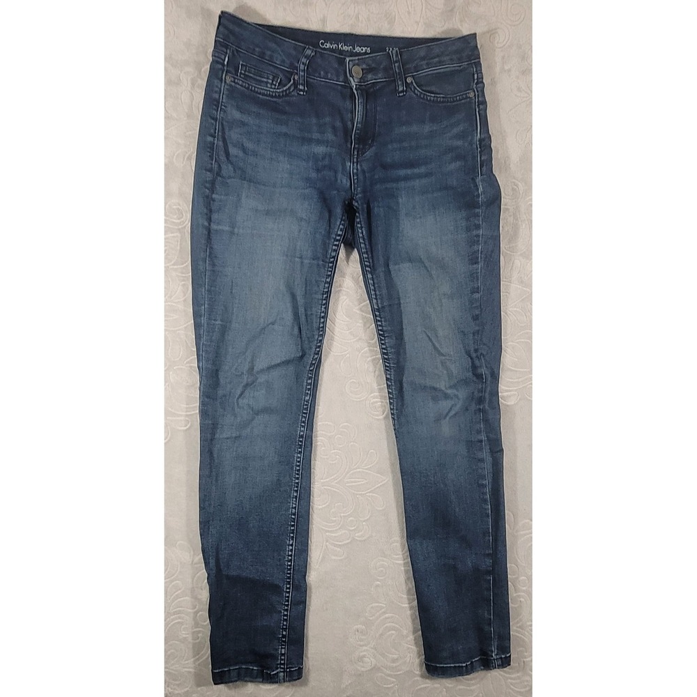 Calvin Klein Women's Denim Jeans 2 X 30 Ultimate Skinny Blue Jeggings 29W X 28L